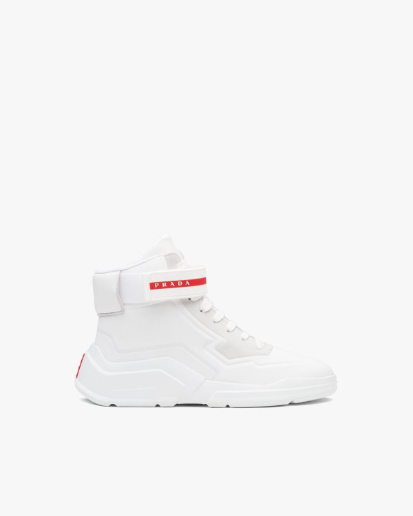 White Prada Polarius 19 LR high-top sneakers - Image 2