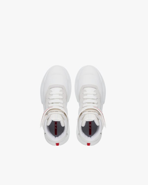White Prada Polarius 19 LR high-top sneakers - Image 4