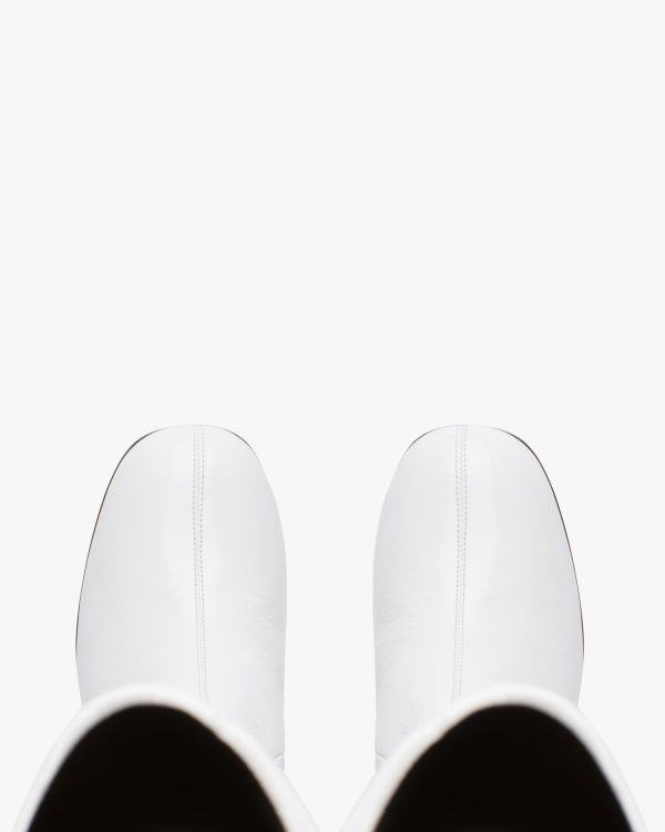 White Technical patent leather boots - Image 4