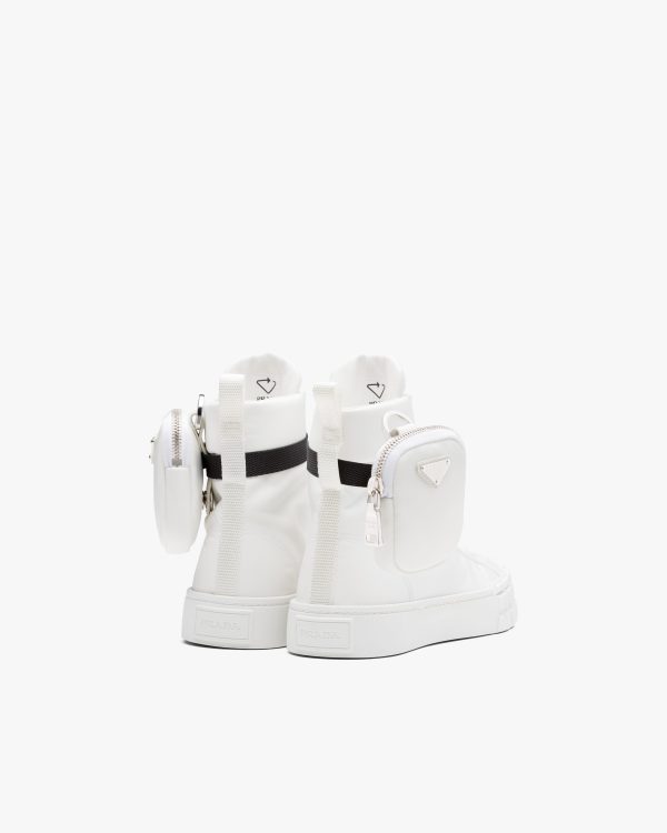 White Wheel Re-Nylon Gabardine high-top sneakers - Image 3
