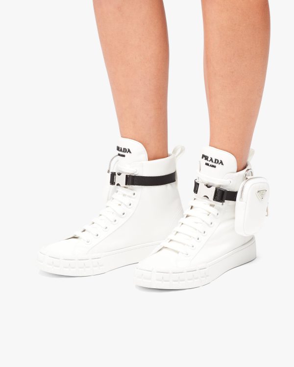 White Wheel Re-Nylon Gabardine high-top sneakers - Image 5