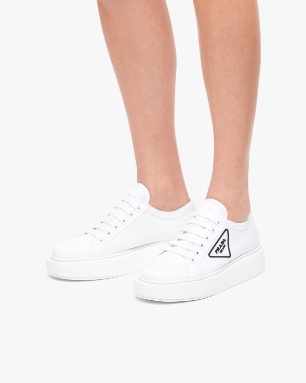 White/black Nylon gabardine sneakers - Image 5