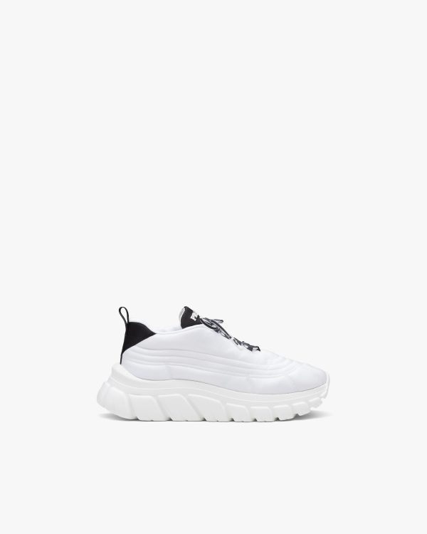 White/black Prada Rush Gabardine Re-Nylon sneakers - Image 2