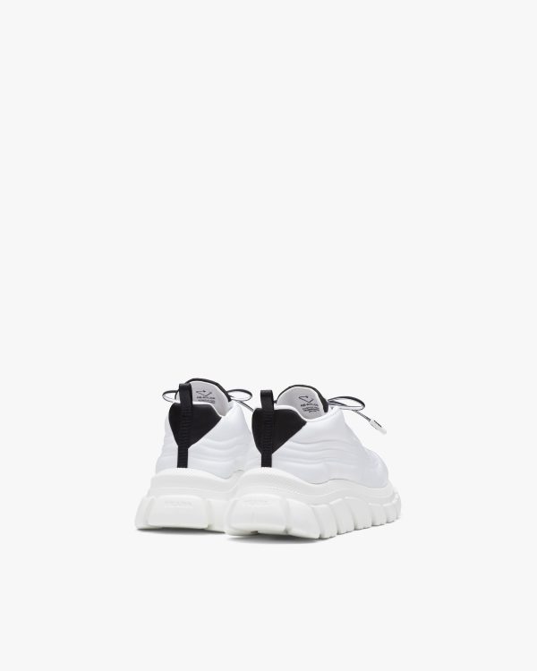 White/black Prada Rush Gabardine Re-Nylon sneakers - Image 3