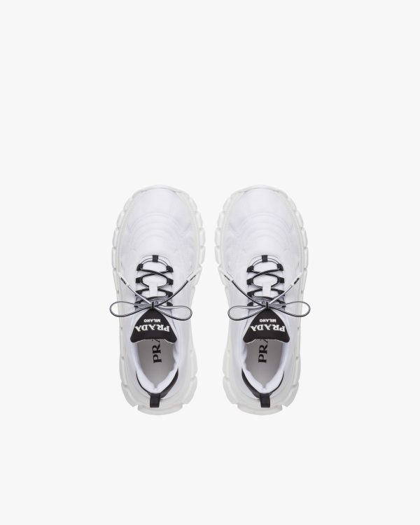 White/black Prada Rush Gabardine Re-Nylon sneakers - Image 4