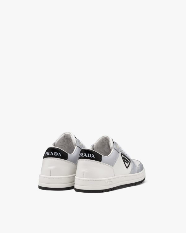 White/cornflower Blue District perforated leather sneakers - Image 3