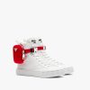 White/red Wheel Re-Nylon Gabardine high-top sneakers