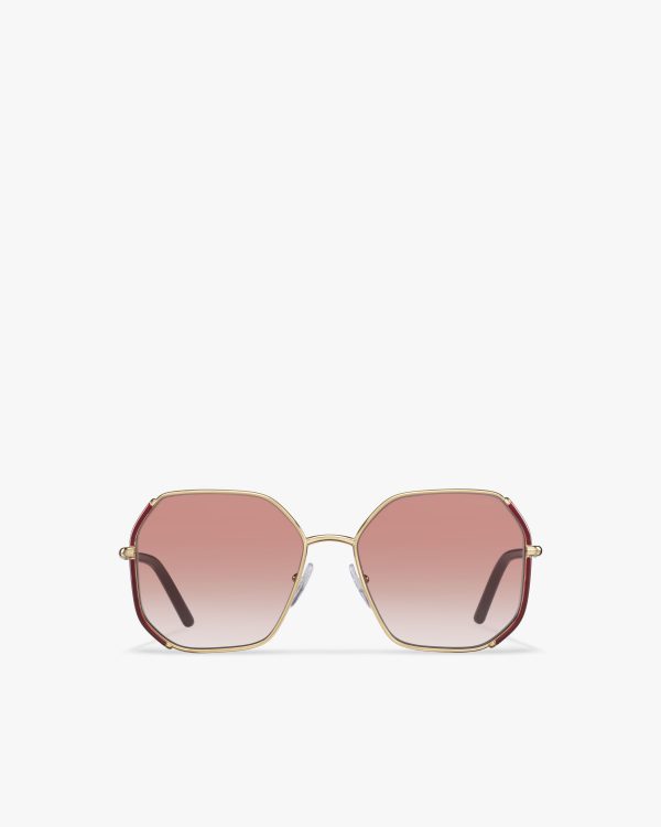 Coral Gradient Lenses Prada Decode sunglasses