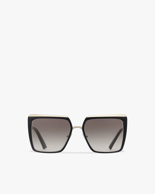 Gradient Anthracite Gray Lenses Prada Cinema sunglasses