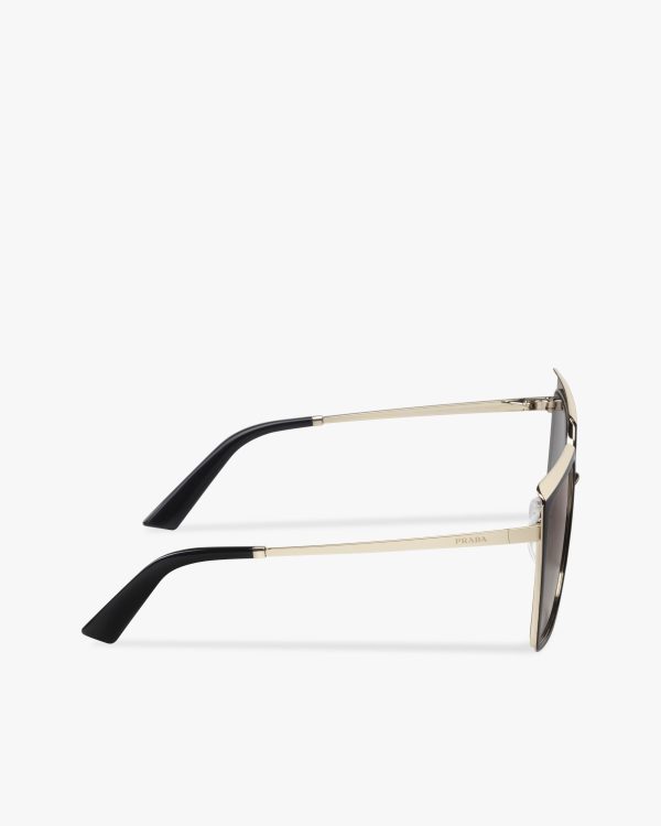 Gradient Anthracite Gray Lenses Prada Cinema sunglasses - Image 4
