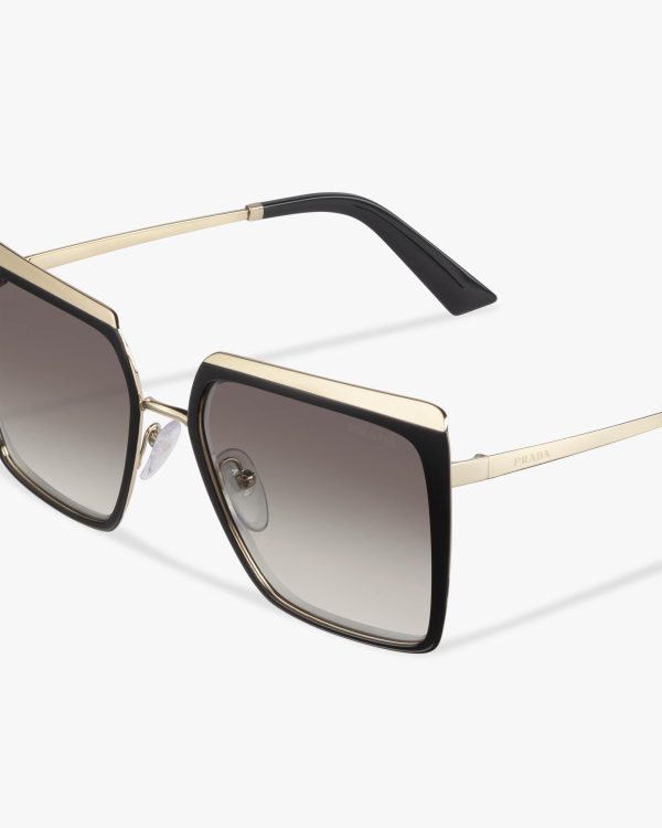 Gradient Anthracite Gray Lenses Prada Cinema sunglasses - Image 5