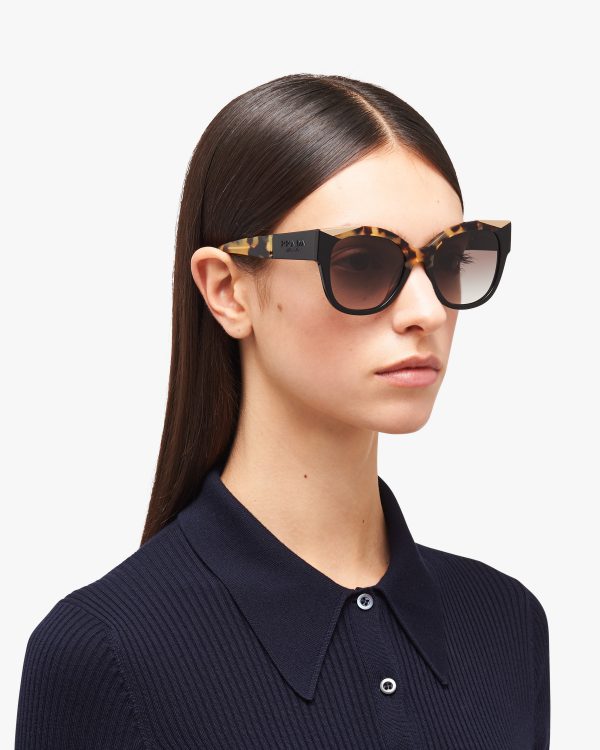 Gradient Anthracite Gray Lenses Prada Monochrome sunglasses - Image 2