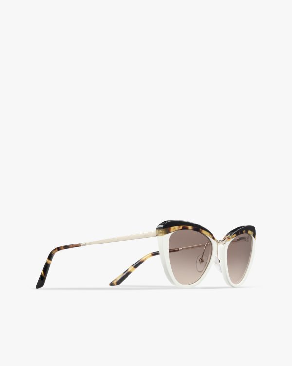 Gradient Anthracite Gray To Cammeo Beige Lenses Prada Cinema sunglasses - Image 3