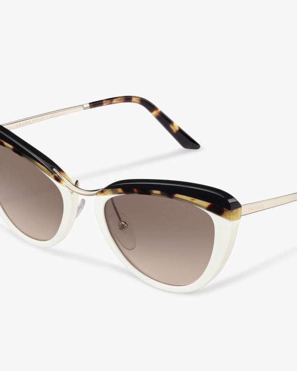 Gradient Anthracite Gray To Cammeo Beige Lenses Prada Cinema sunglasses - Image 5