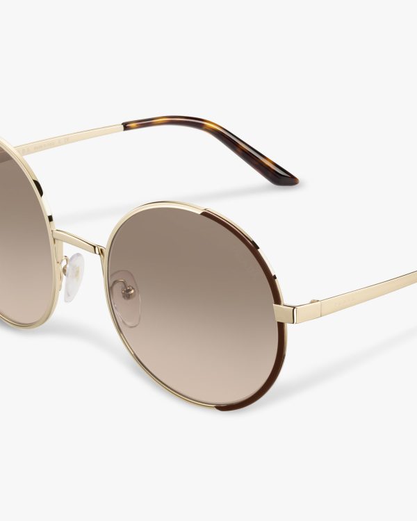 Gradient Anthracite Gray To Cammeo Beige Lenses Prada Eyewear Collection sunglasses - Image 5