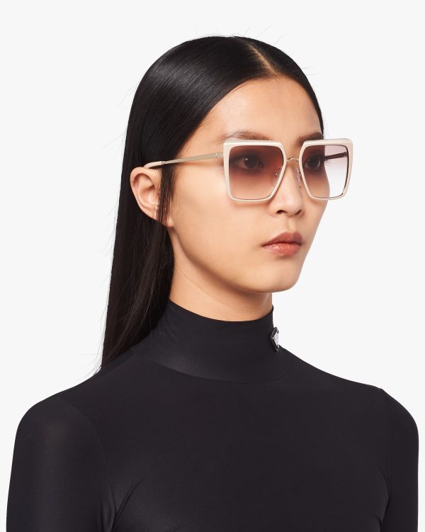 Gradient Coffee To Ivory Lenses Prada Cinema sunglasses - Image 2