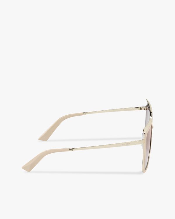 Gradient Coffee To Ivory Lenses Prada Cinema sunglasses - Image 4