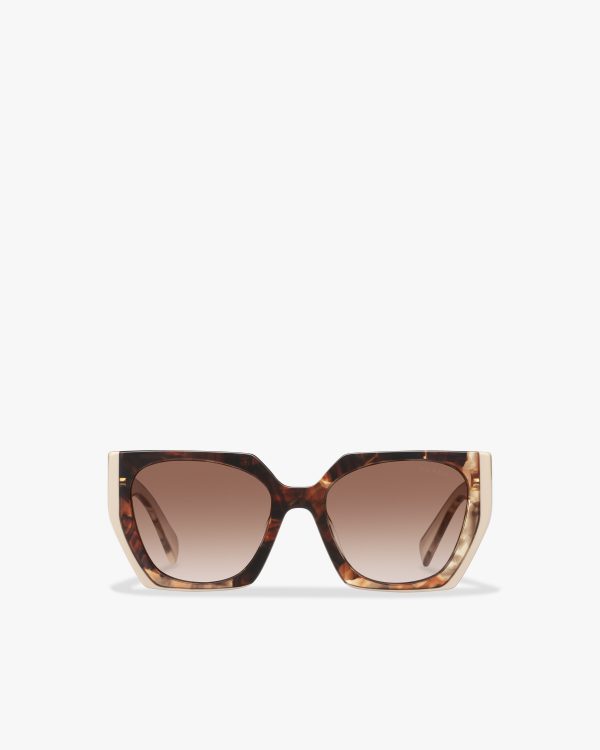 Opaque Gradient Dark Brown Lenses Prada Eyewear Collection sunglasses