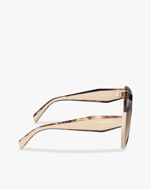 Opaque Gradient Dark Brown Lenses Prada Eyewear Collection sunglasses - Image 4