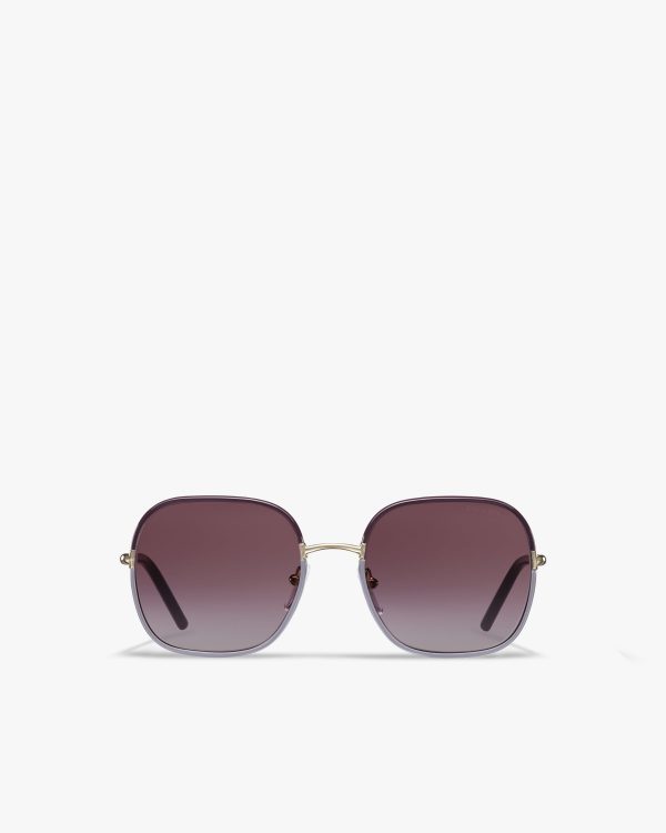 Purple Lenses Prada Decode sunglasses