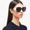 Slate Gray Lenses Prada Monochrome sunglasses - Image 2