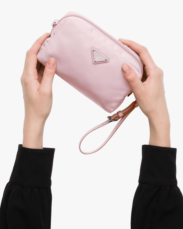 Alabaster Pink Re-Nylon pouch - Image 3
