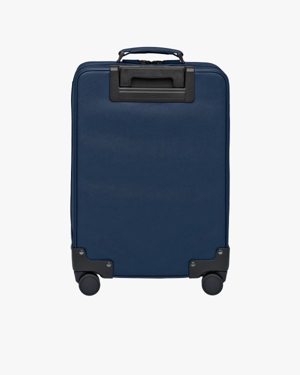 Baltic Blue Saffiano Leather Trolley - Image 4