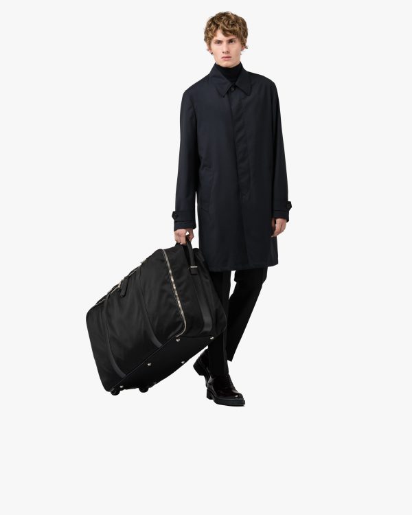 Black Nylon Semi-Rigid Suitcase - Image 2