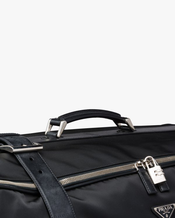 Black Nylon Semi-Rigid Suitcase - Image 6