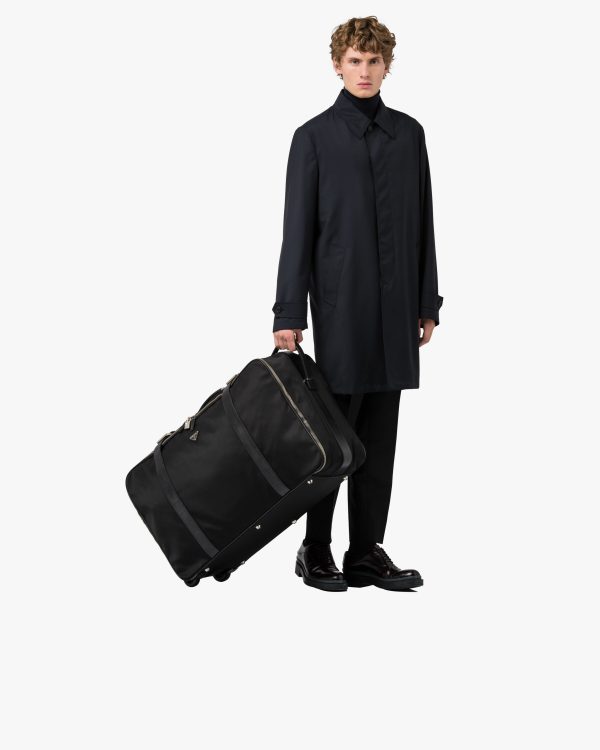 Black Nylon Semi-Rigid Suitcase - Image 2