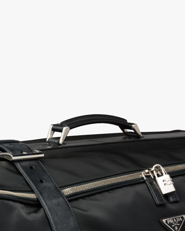 Black Nylon Semi-Rigid Suitcase - Image 6
