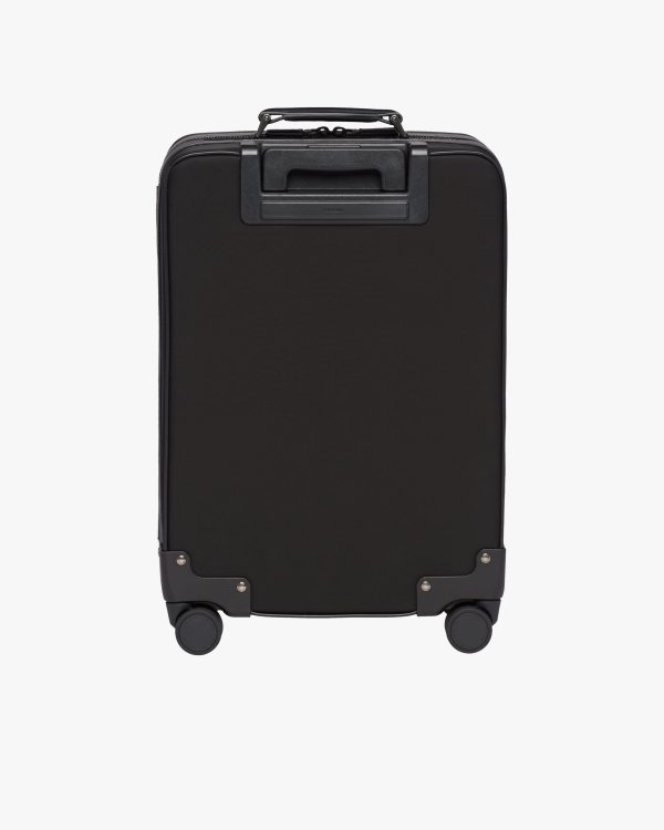 Black Nylon and Saffiano Leather Trolley - Image 4