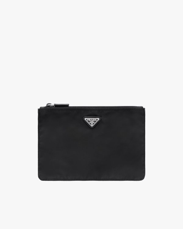 Black Re-Nylon pouch