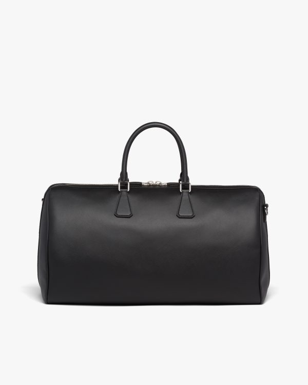 Black Saffiano Leather Travel Bag - Image 4