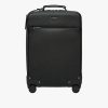 Black Saffiano Leather Trolley