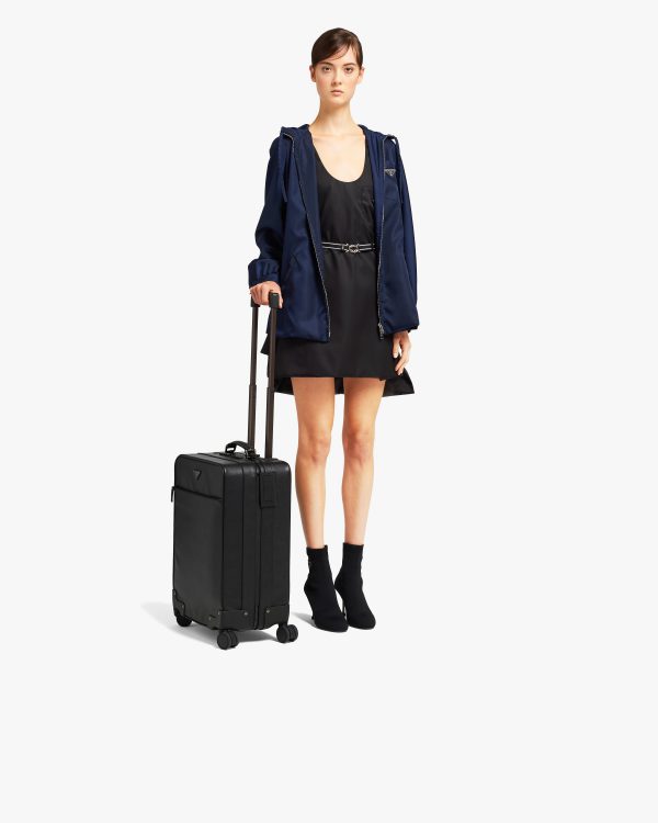 Black Saffiano Leather Trolley - Image 2