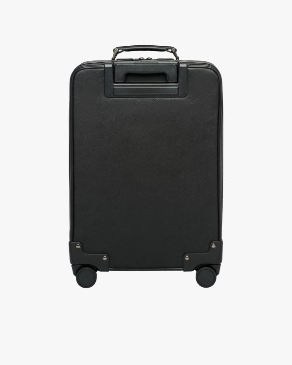 Black Saffiano Leather Trolley - Image 4