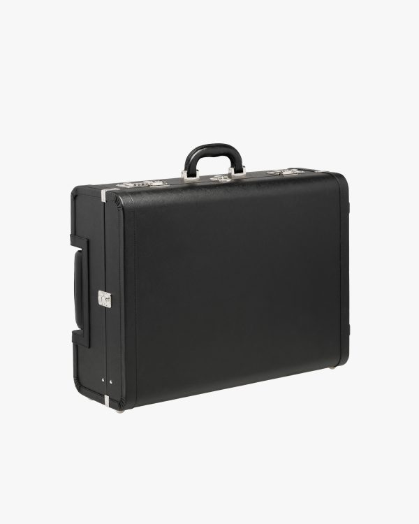 Black Saffiano Leather Trolley - Image 3