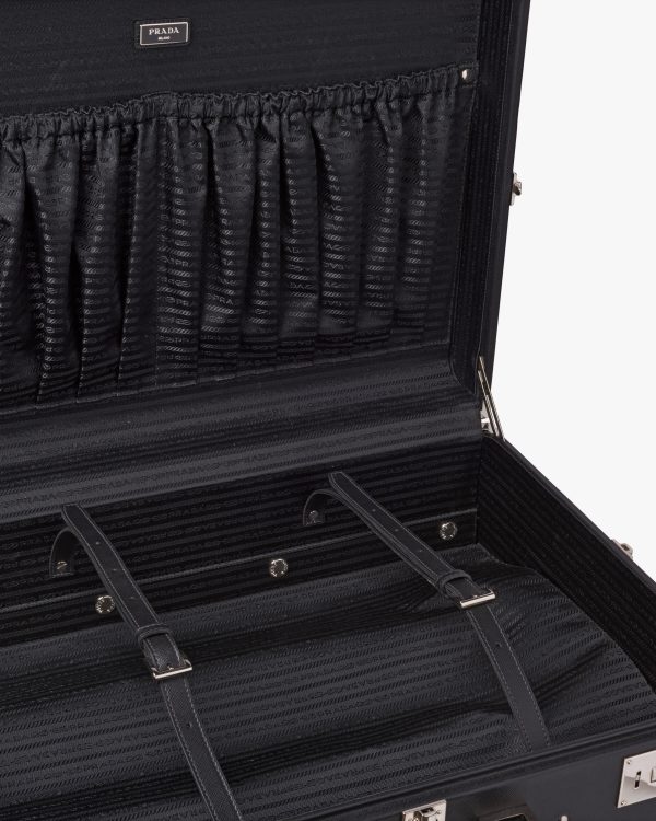 Black Saffiano Leather Trolley - Image 5
