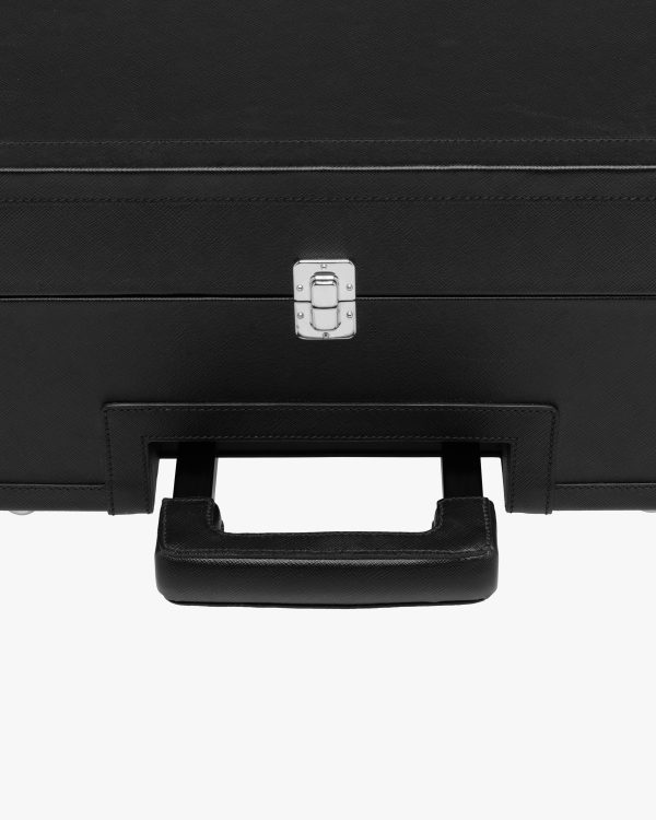 Black Saffiano Leather Trolley - Image 6