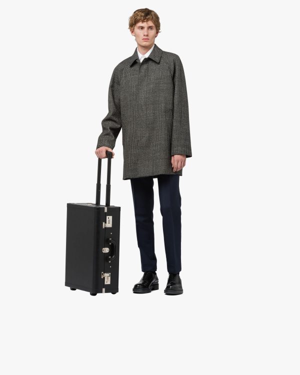 Black Saffiano Leather Trolley - Image 7