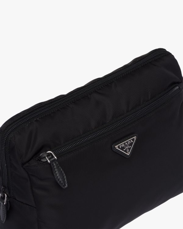 Black/astral Blue Re-Nylon pouch - Image 6