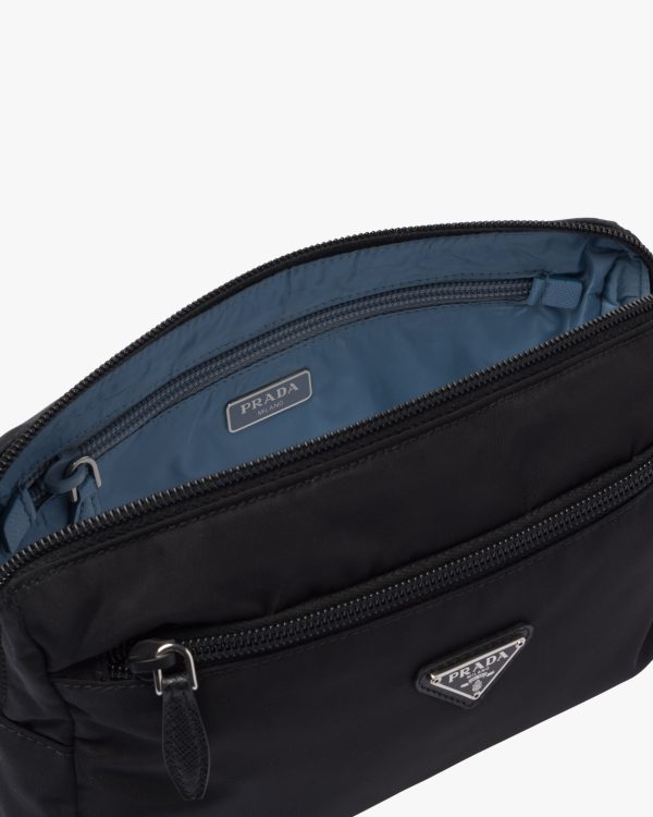 Black/astral Blue Re-Nylon pouch - Image 2