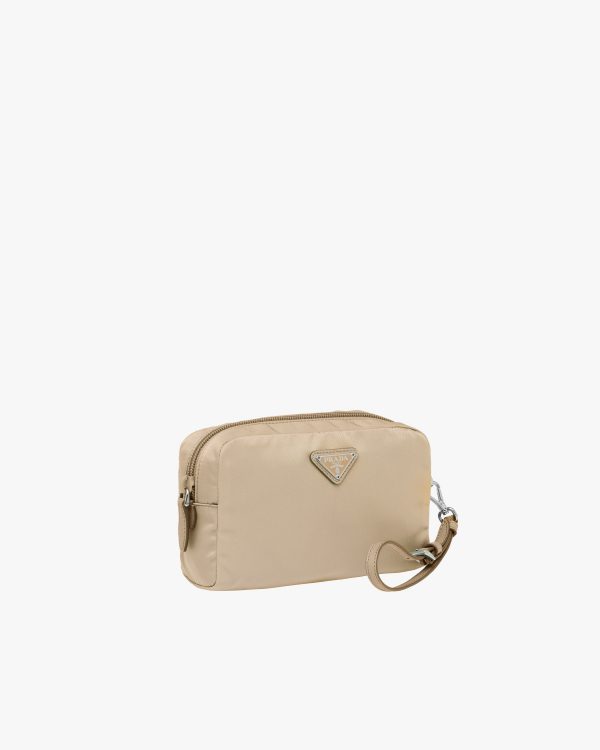 Desert Beige Re-Nylon pouch - Image 4